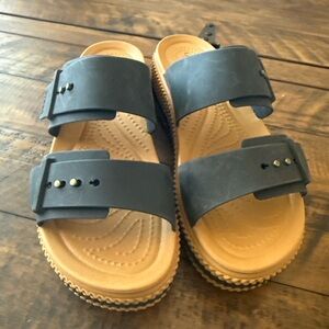 🩴 Crocs LiteRide Platform Slide Sandals | Double Strap | Size W8